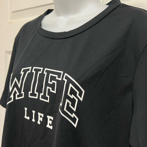 GREATHE Wife Life Black Short Sleeved Tee - Picture 6 of 9